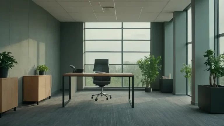 Hier ist eine mögliche Antwort:Elegantes Büro