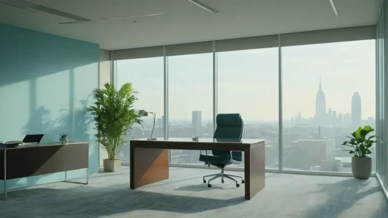 Hier ist eine kurze Variante:Modernes Büro – Ruhe und Tiefe